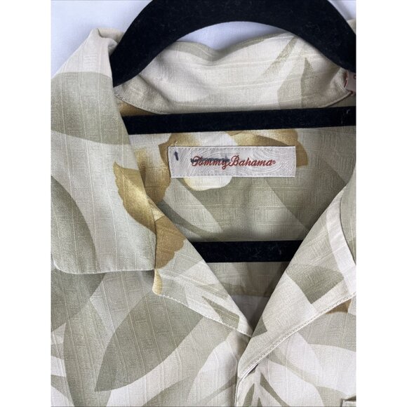 Tommy Bahama Yellow Floral Silk Vacation Shirt Men's Size S - Picture 3 of 8